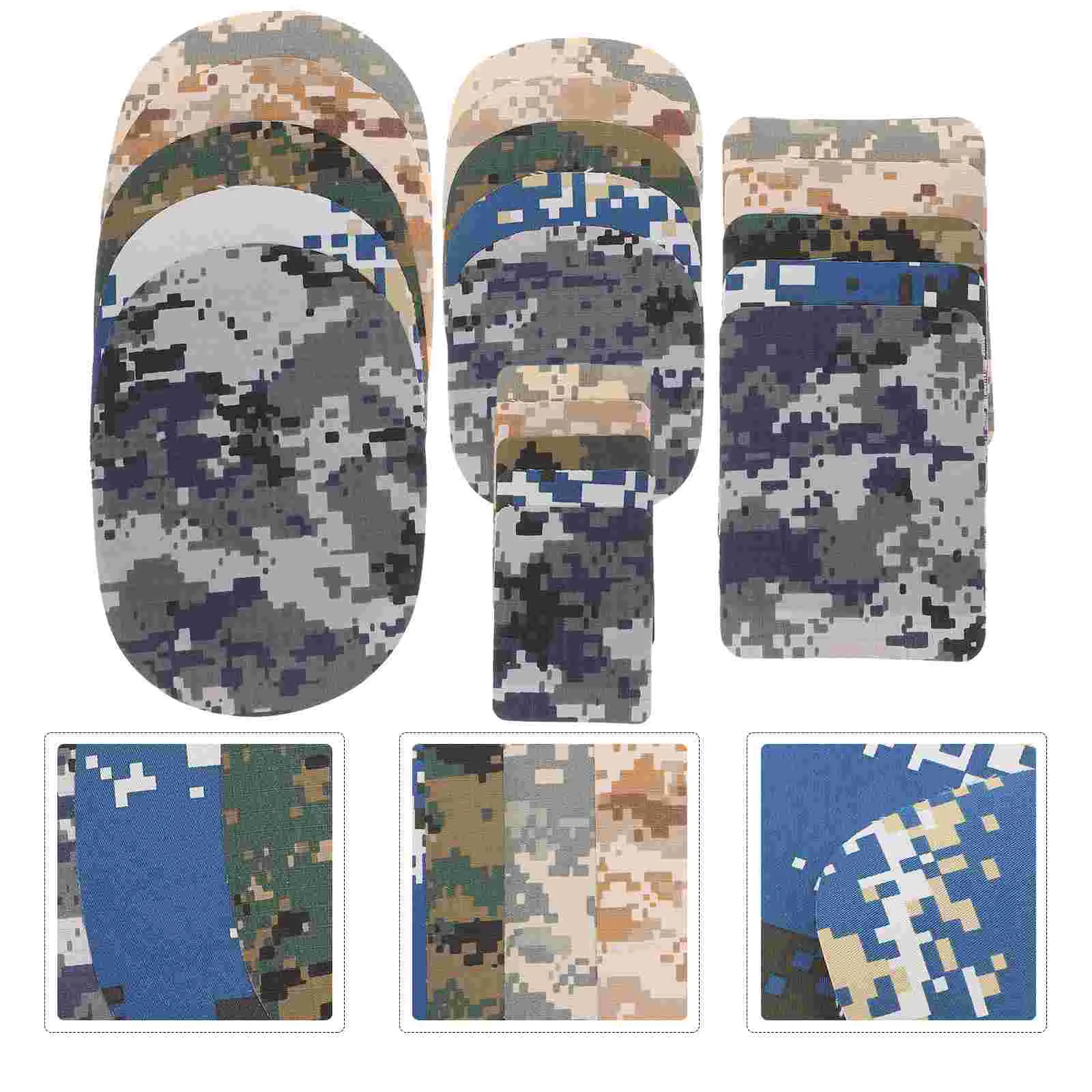 20 шт. портативные камуфляжные нашивки для шитья одежды полиэстеровые рюкзаки