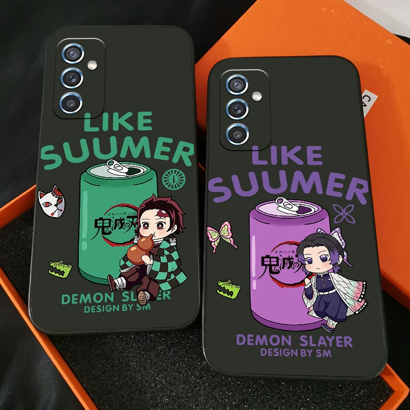 

Pokemon Pikachu Demon Slayer Cute For Xiaomi Mi 11 Lite POCO X3 Pro GT NFC M3 Pro Phone Case Funda Carcasa Black Silicone Cover