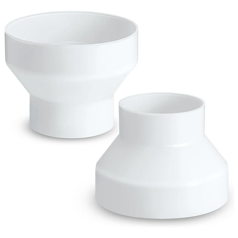 Переходник для воздуховодов из АБС-пластика 6-4 дюйма 2 шт.