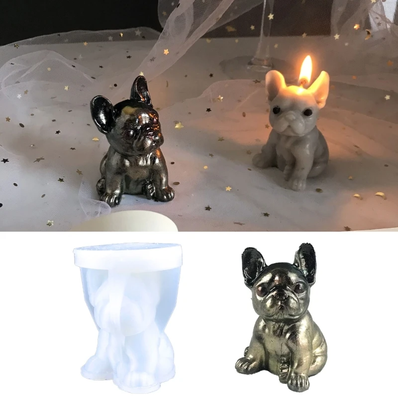 

3D Large Dog Epoxy Ornaments Mold Making Soap Melt Resin Clay Home Decorations