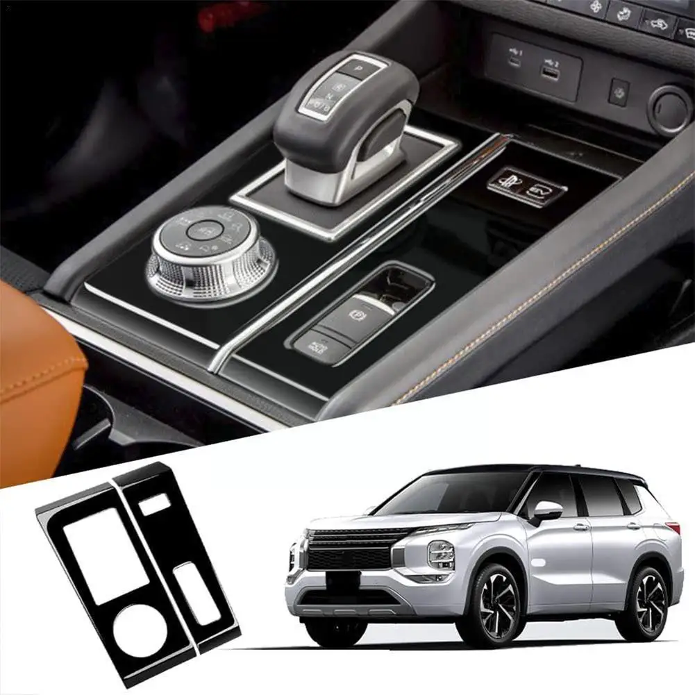 

Для 2022 Mitsubishi Outlander панель консоли из углеродного волокна ABS наклейка переключение передач рамка отделка крышка Декор T3S6