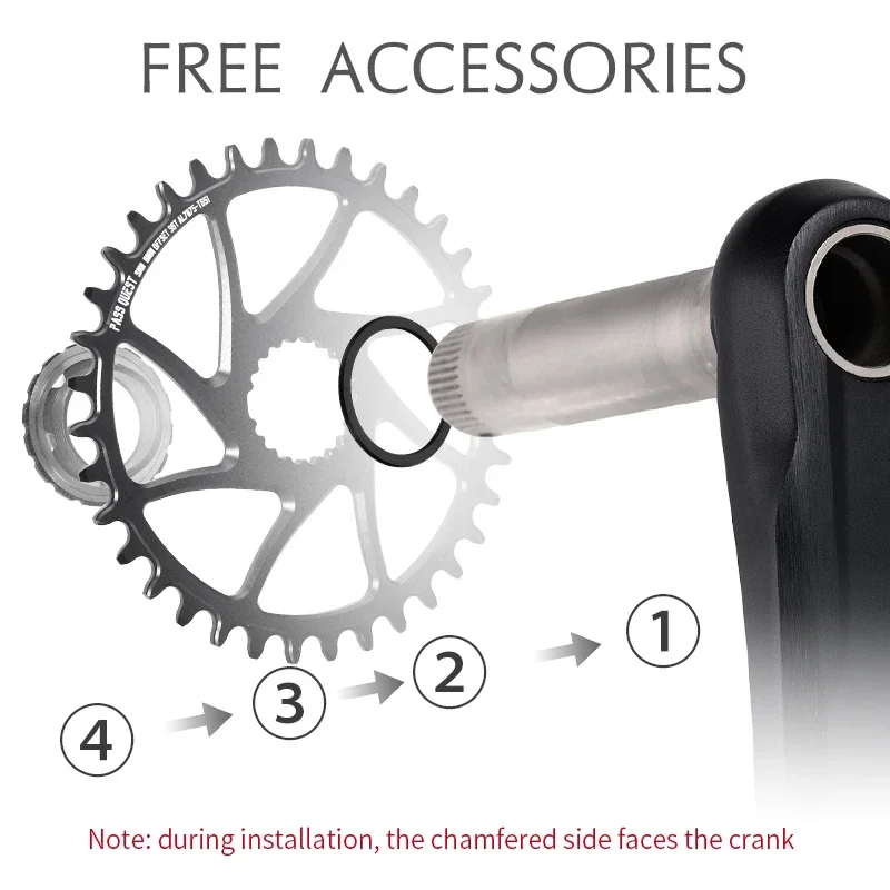 Звездочка PASS QUEST со смещением 0 мм для звездочки Shimano Boost 12 скоростей M7100 M8100 M9100 9120 30T