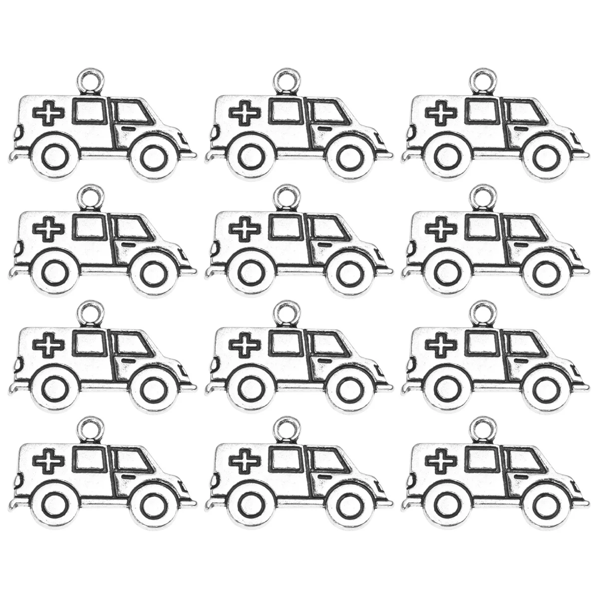 

50 Pcs Nurse Bracelets Women Tibetan Style Alloy Pendant Charm Gift Jewelry Syringe Charms Metal