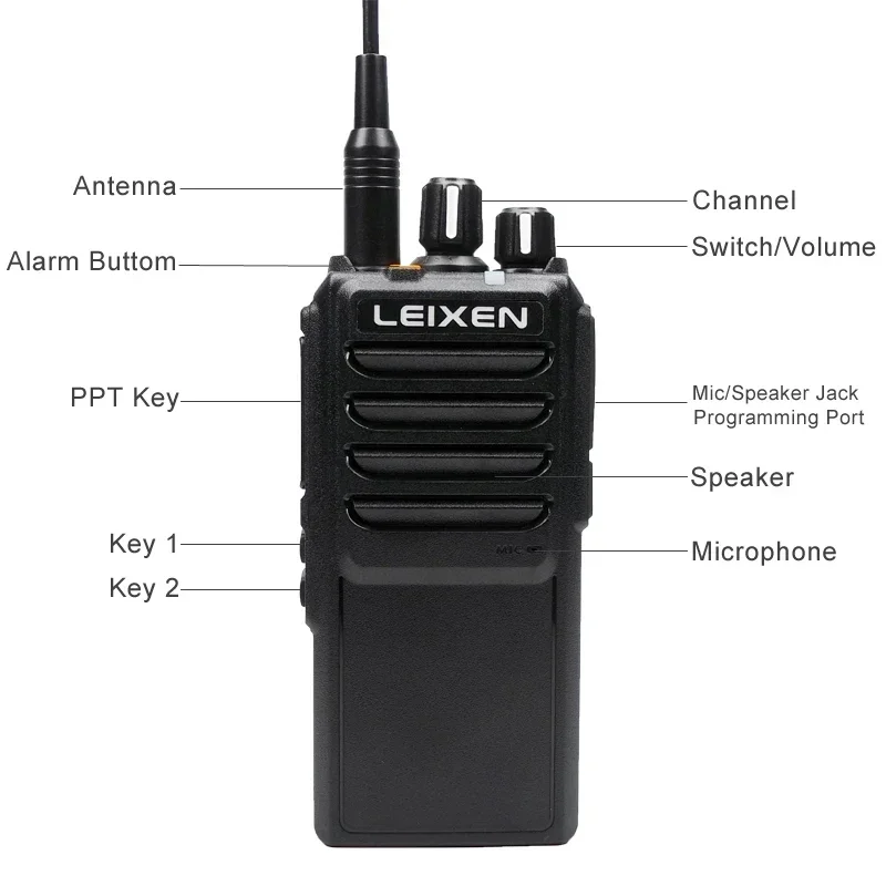 Фото Рации LEIXEN VV-25 с высоким радиусом действия 10 км, 20 км, 30 км, UHF, 16 каналов №2