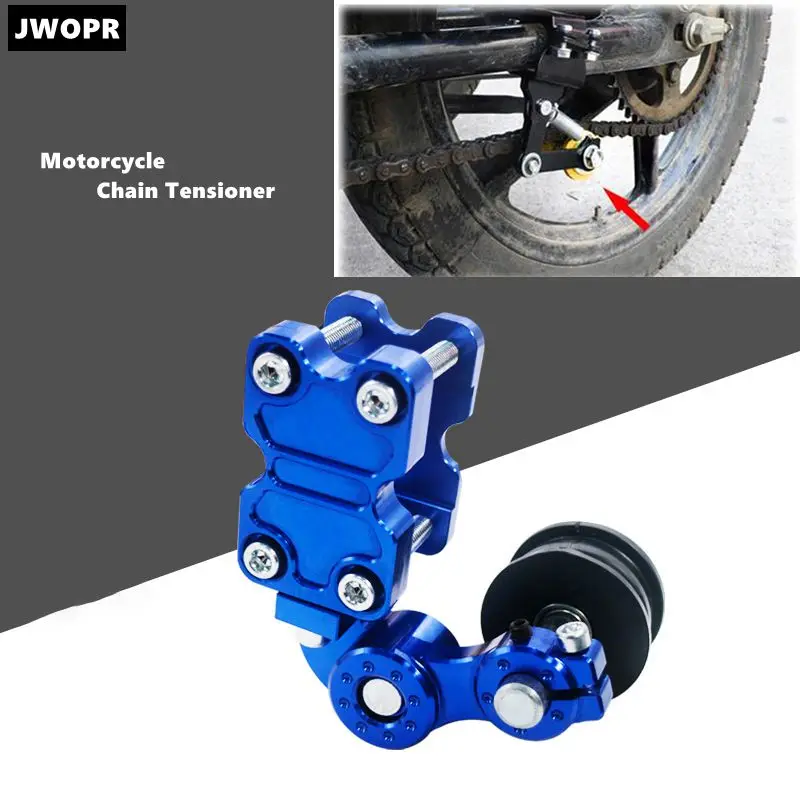 

JWOPR Motorcycle Universal Adjustment Chain Tensioner Bolt Roller Chain Automatic Adjuster Motorcycle Modification Accessories
