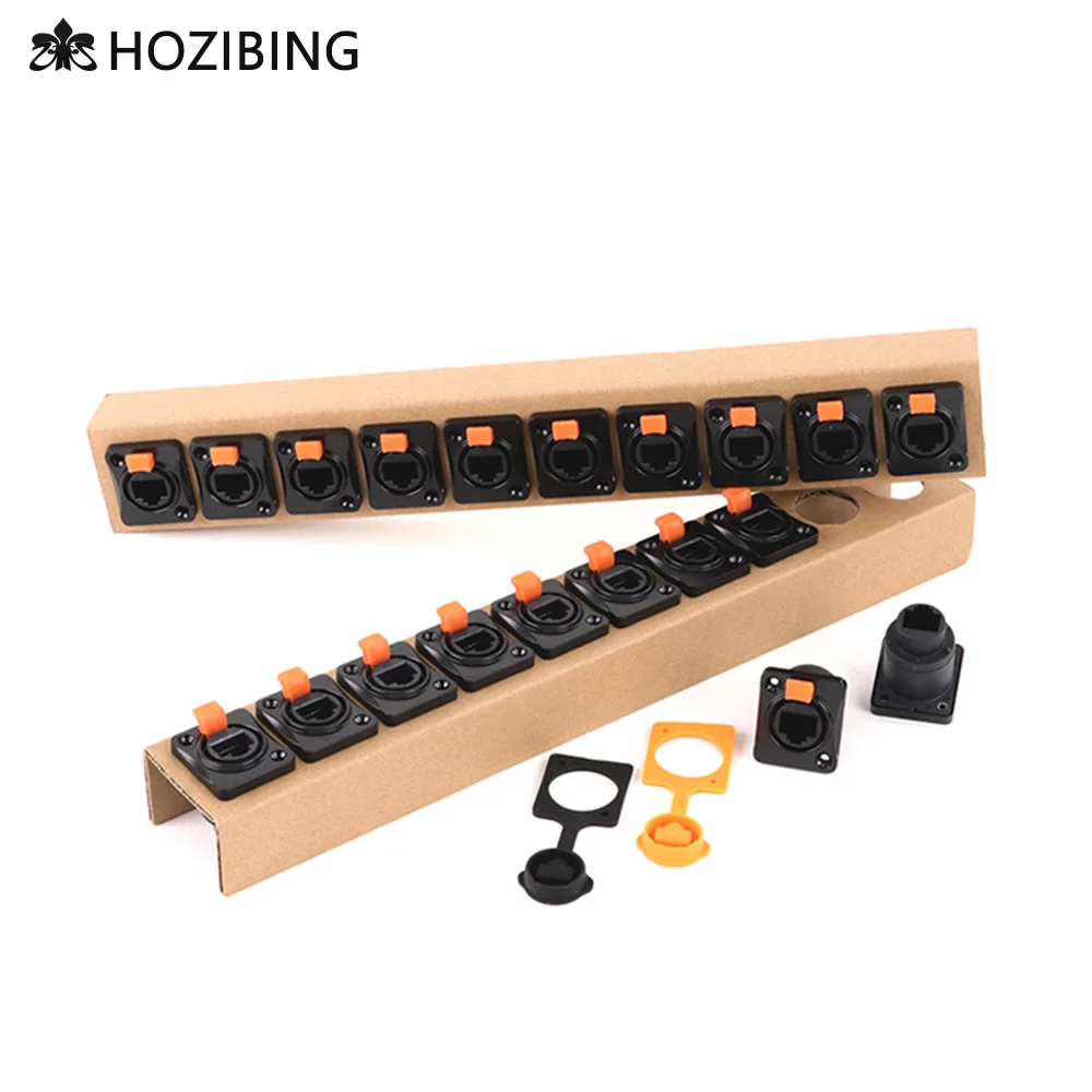 

Установка 50 панелей RJ45 IP65 Водонепроницаемая панель сигнализации PCB Cat5 8P8C разъем Ethernet LAN кабельный разъем