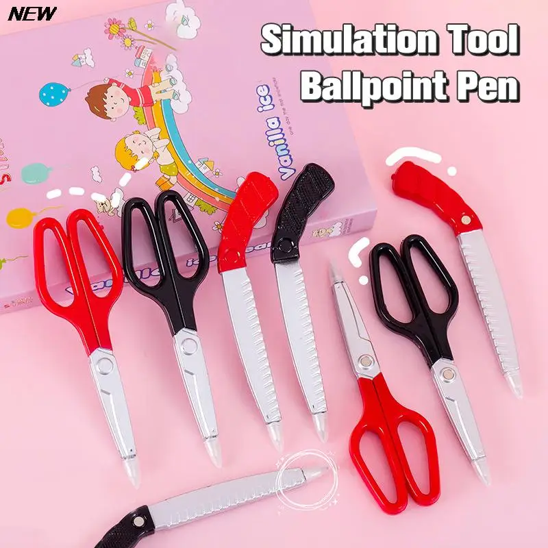

1 шт. креативная шариковая ручка 0,5 мм Милая имитация ножниц художественный нож инструмент для стайлинга ручка новинка канцелярские принадлежности школьный подарок