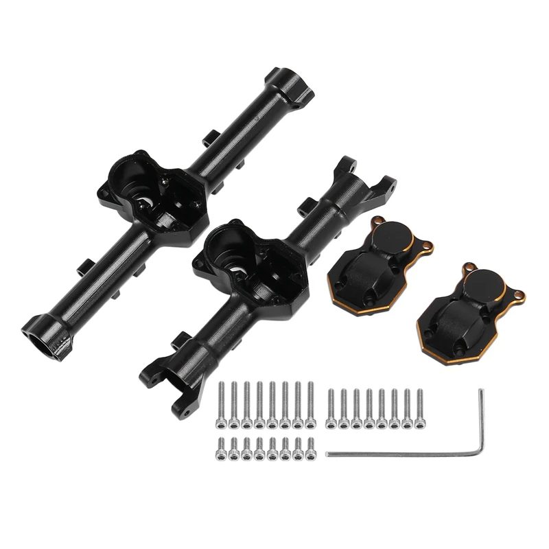 

FBIL-Metal Front And Rear Axle Housing Diff Cover For Axial SCX24 90081 AXI00002 1/24 RC Crawler Car Upgrade Parts