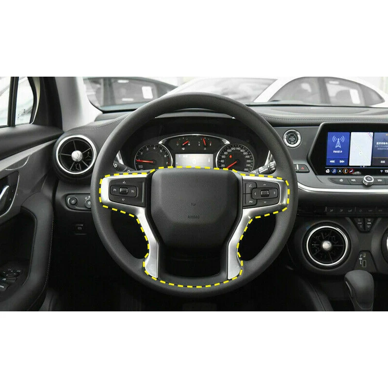 Накладка на руль подходит для Chevrolet Silverado 1500 2500HD 3500HD Suburban Tahoe Trailblazer 2022 2021