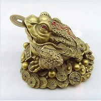 a copper transport zhaocai fortune treasure spit toad ornaments caiyuanguangjin toad ornamentsroom art statue