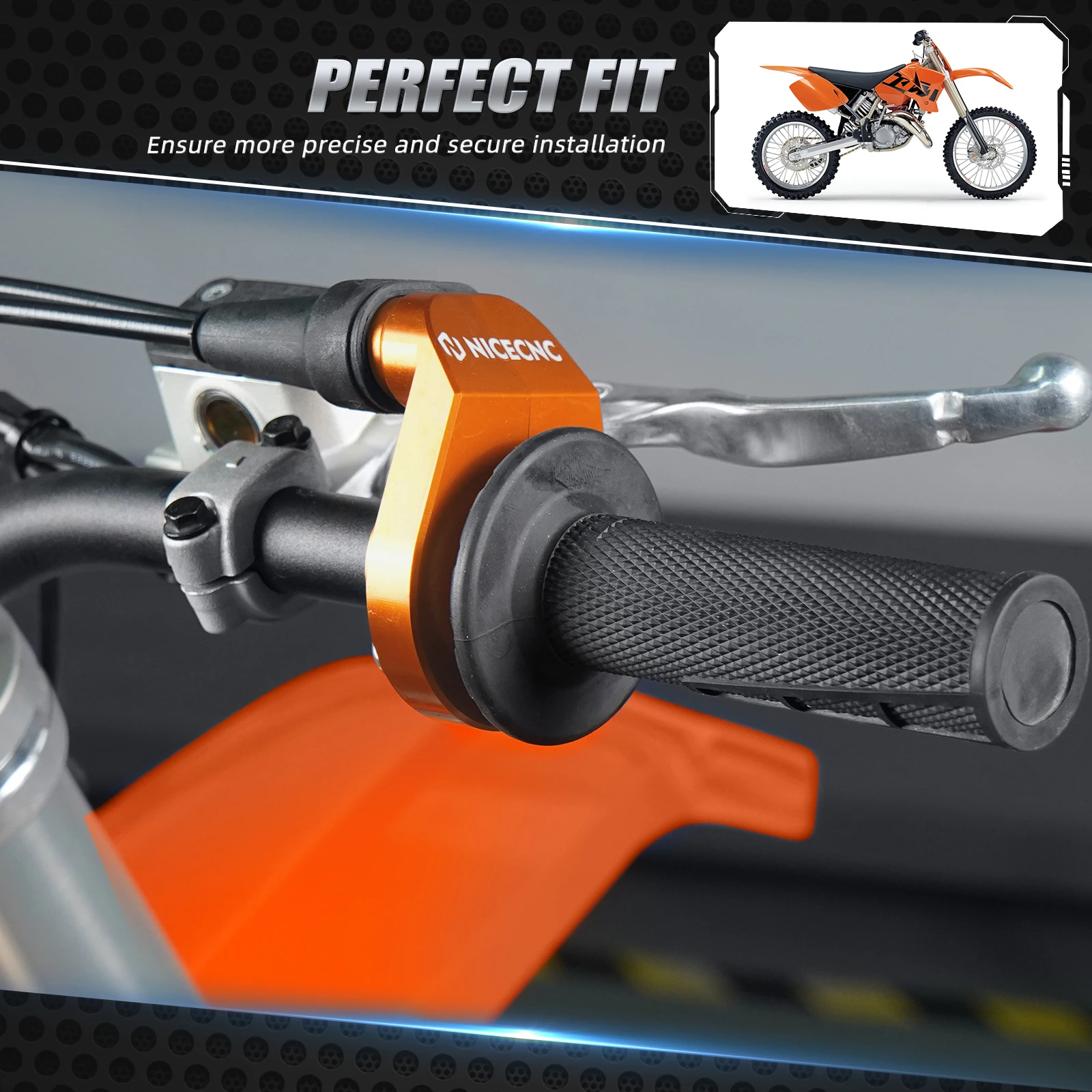 Для KTM EXC300 2024 NICECNC корпус дроссельной заслонки 150 200 250 300 350 400 EXC EXCF XCW XCF-W 450 XC SX Husqvarna