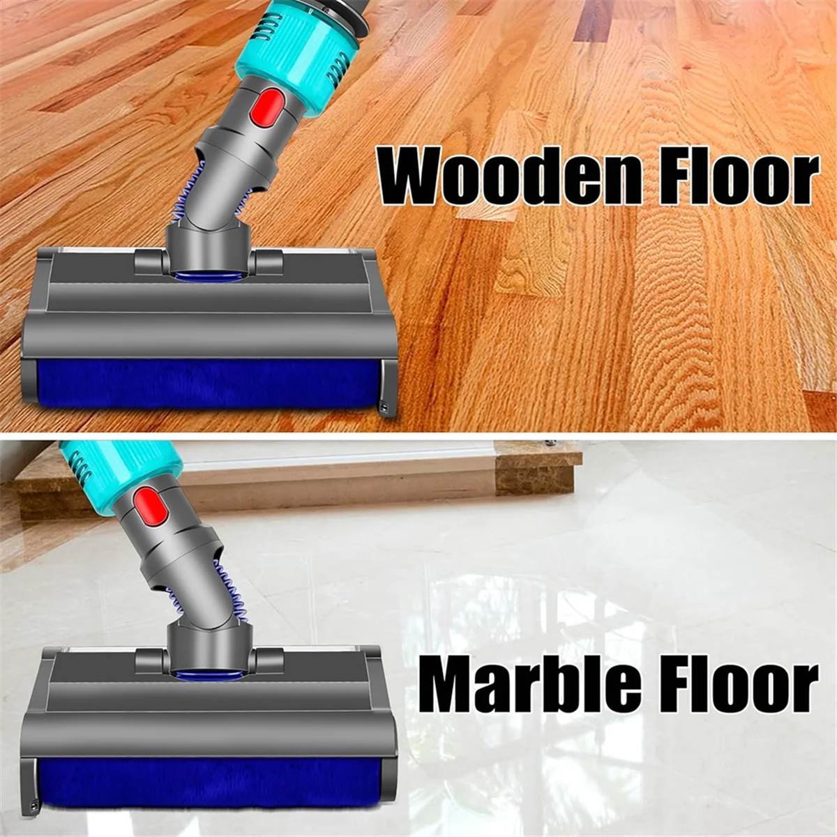 Щетка для мытья электрической швабры V7 V8 V10 V11 V15 влажной и сухой уборки с зеленым