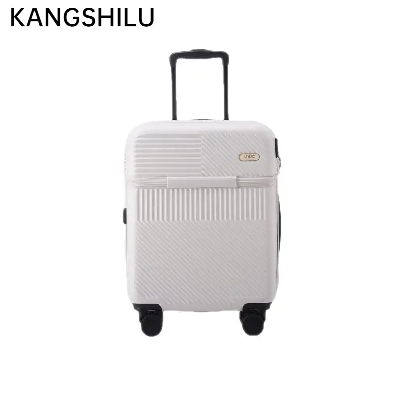 

New Front-Open Boarding Travel Suitcase On Wheels 20 Inch Light Cabin Trolley Luggage Set USB Rolling Women Carry Ons Men Case