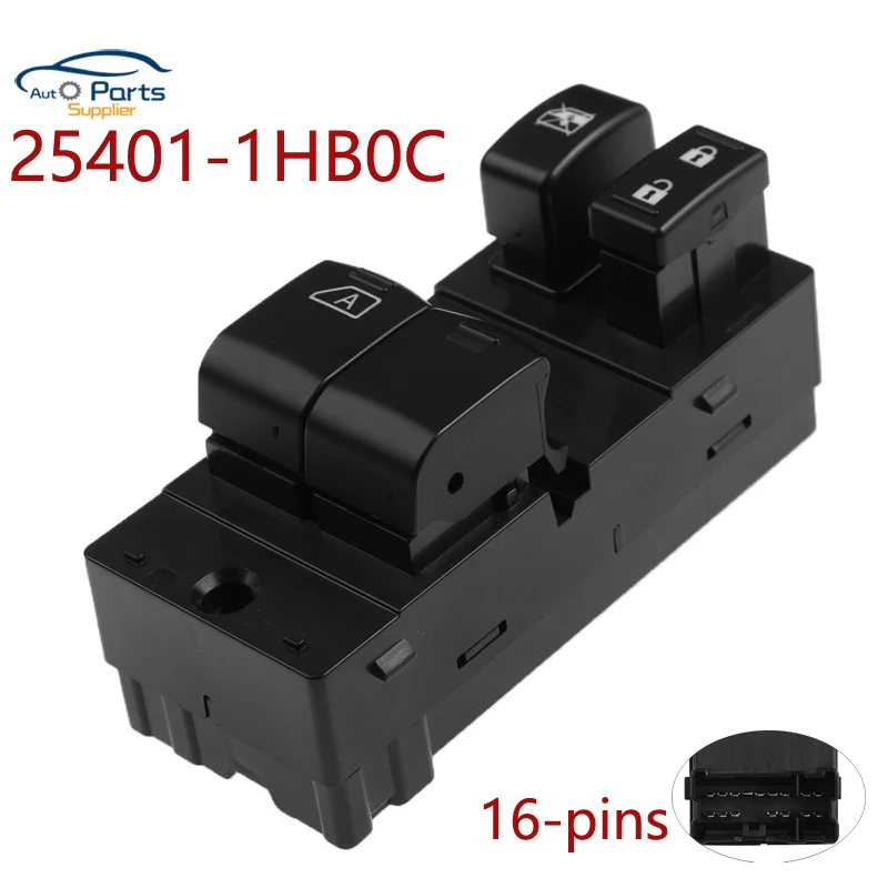 

Новый выключатель стеклоподъемника 25401-1HB 0C для Nissan Micra 2010-2018 автомобильные аксессуары 254011HB0C