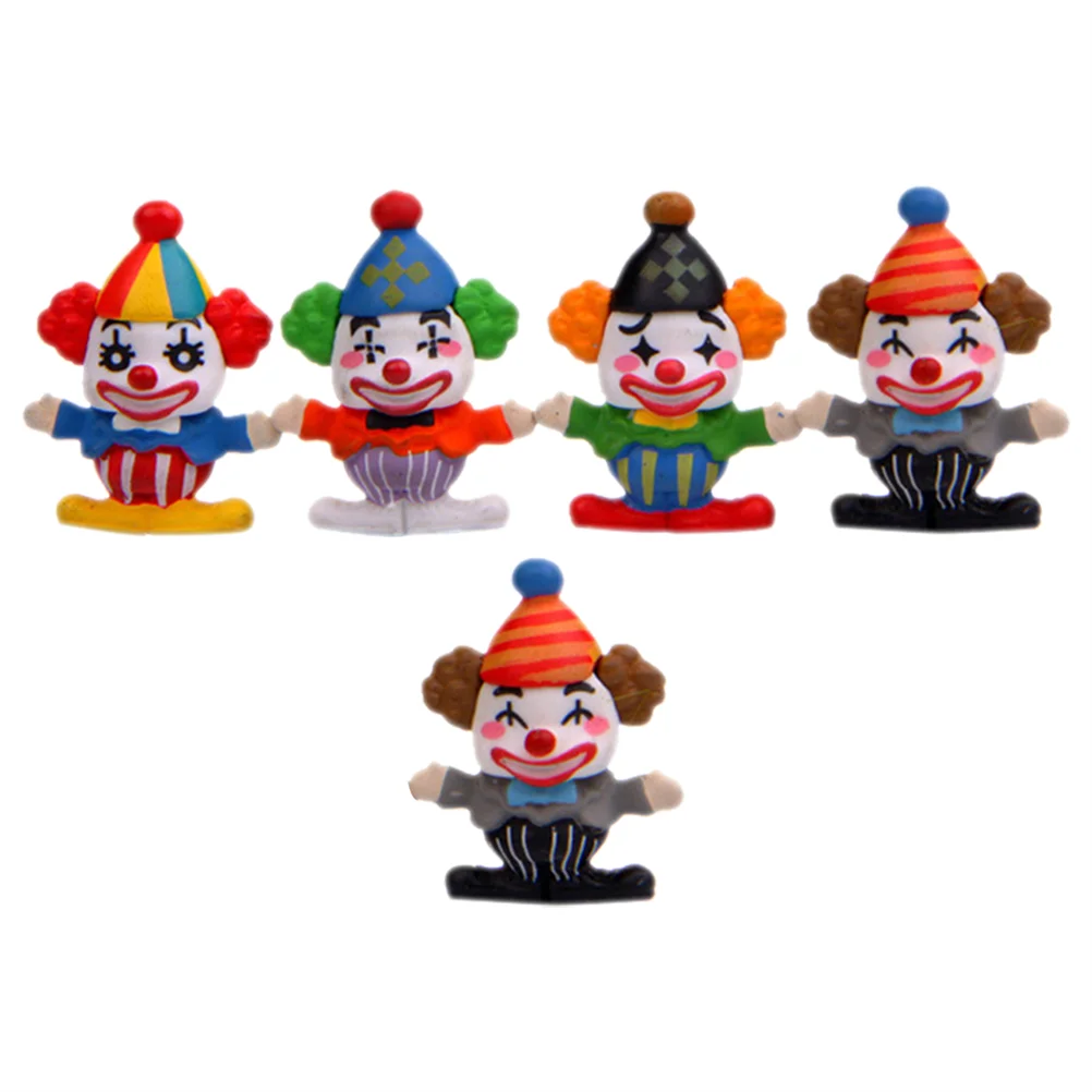 

Clown Mini Figurines Decor Ornaments Miniature Landscape Figure Garden Circus Micro Carnival Decoration Bonsai Toy Decorations