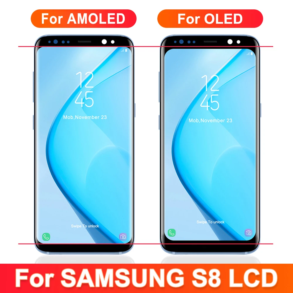 Супер качество OLED для Samsung Galaxy S8 G950 G950F ЖК-дисплей дигитайзер сенсорного экрана с