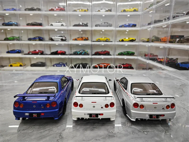 Motorhelix 1/18 для Nissan Skyline GT-R R34 NISMO индивидуальная металлическая литая под давлением