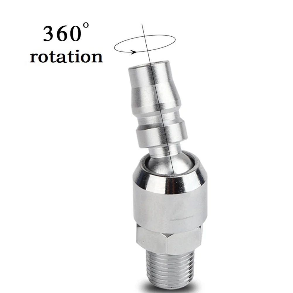 

1 шт. 1/4 дюйма пневматический быстроразъемный штекер воздушной линии фитинг шланг компрессор быстроразъемный разъем для вращения на 360 градусов ﻿