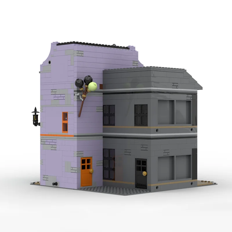 Фото 2258 деталей MOC Модульный конструктор «Визлис» (Wizley's) — модель магазина волшебных товаров, строительные блоки, развивающая игрушка, рождественский подарок, идея для обучения детей, кирпичики №3