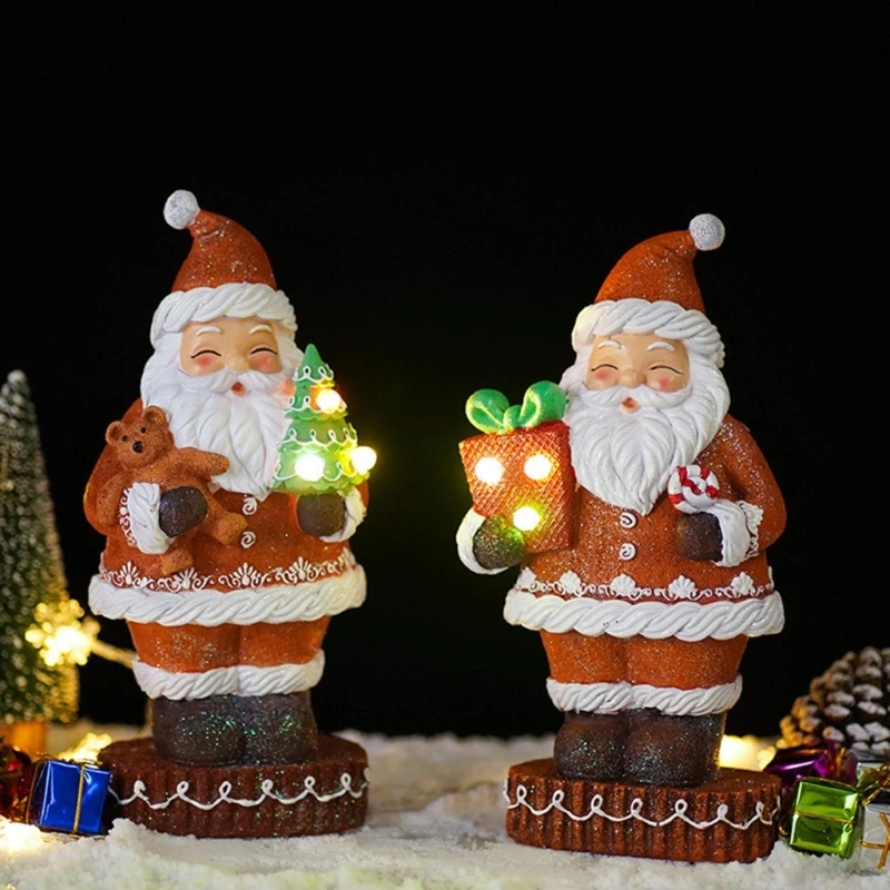 

Santa Ornaments Christmas Party Holiday Layout Supplies Decorative Props