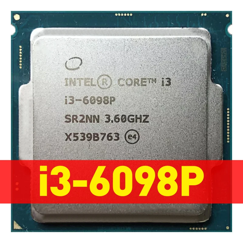 

Процессор Intel Core i3-6098P i3 6098P 3,6 ГГц, двухъядерный, четырехпоточный, 54 Вт, LGA 1151