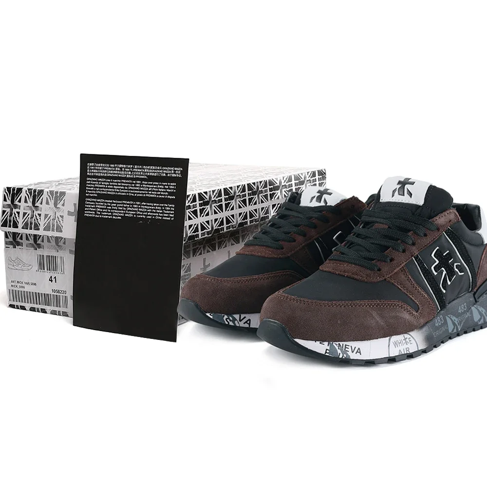 PREMIATA/мужская легкая роскошная замшевая повседневная спортивная обувь в