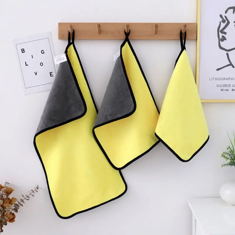 

5 шт., полотенце из микрофибры, для мытья автомобиля