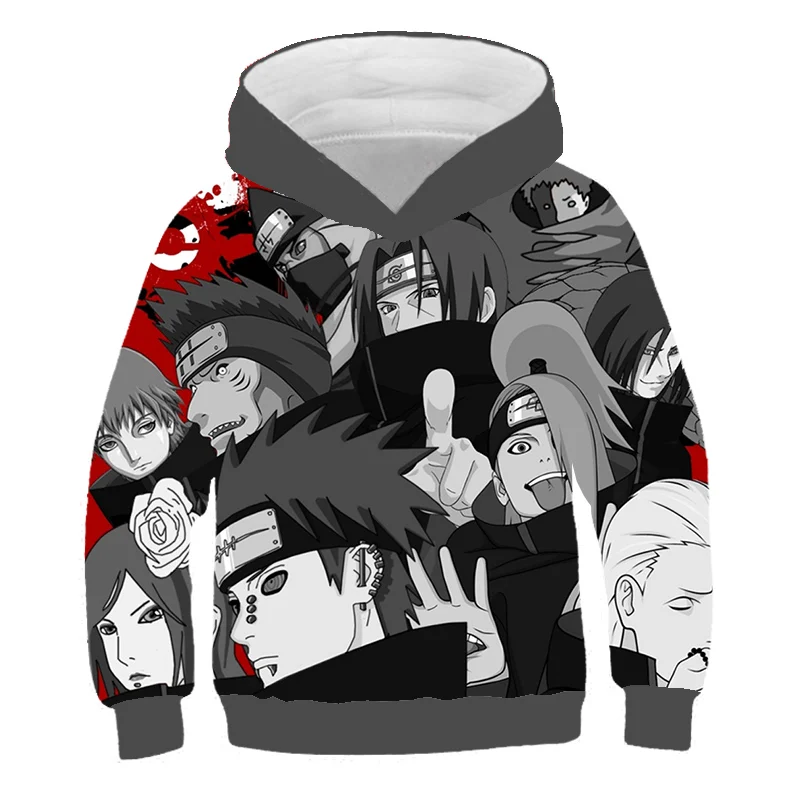 

Japan Anime Clothes Print Hoodies 3D Kids Sweatshirts Kakashi Orochimaru Sasuke Boys Clothing Toddler Baby Boy Clothes Hoodies