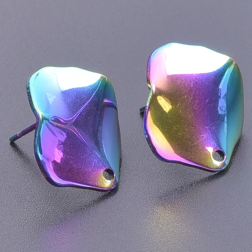 2 шт./лот (a пара) Модные серьги неправильной геометрической формы с эффектом