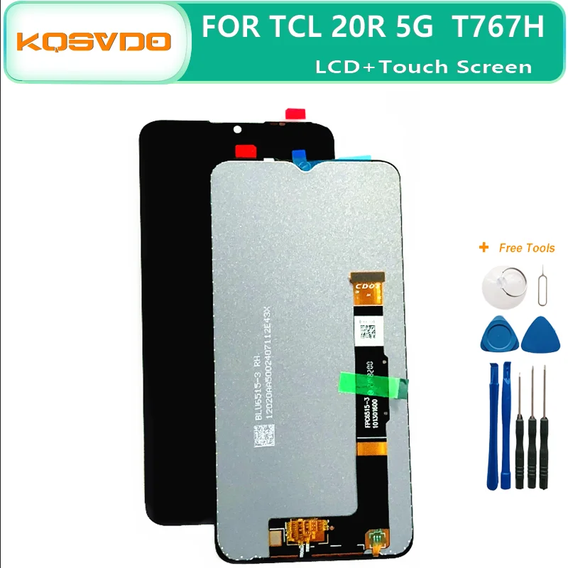 Фото 6159K T767H 5087Z T767W Премиум ЖК-дисплей для TCL 20B Сенсорный TCL 20R 5G Экран TCL 20XE Панель дигитайзера в сборе для TCL 30XE №1