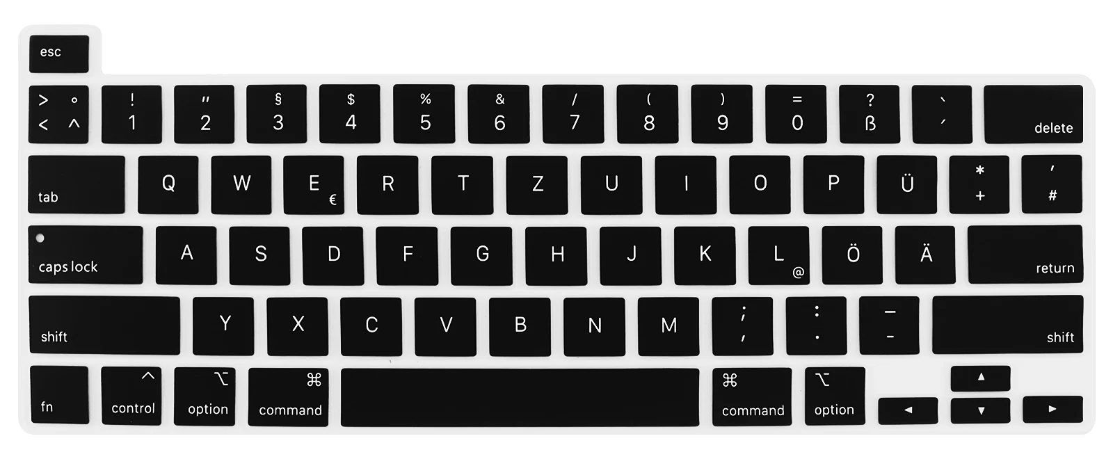 

HRH Silicone German Keyboard Skin Cover US Version For MacBook New Pro 16 2019 A2141 Pro13 M1 M2Chip A2338/A2251/A2289 2020 2022
