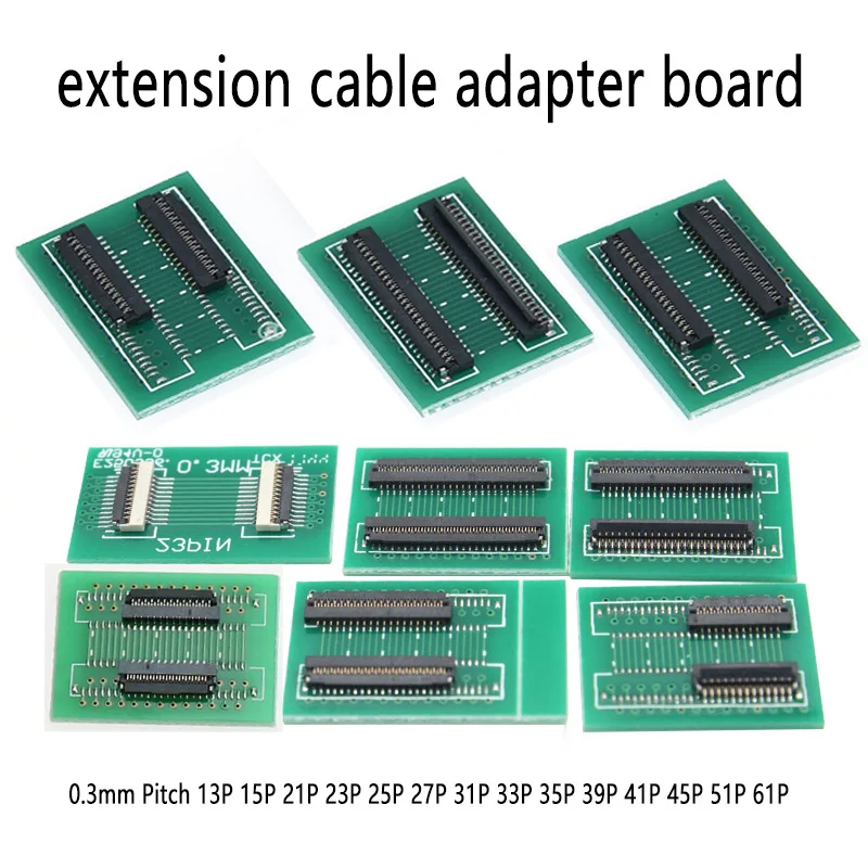 

1 шт. FPC FFC гибкий плоский кабель LCD MPI удлинительная плата шаг 0,3 мм 13 15 21 23 25 27 31 33 35 39 41 45 51 61 контактный разъем