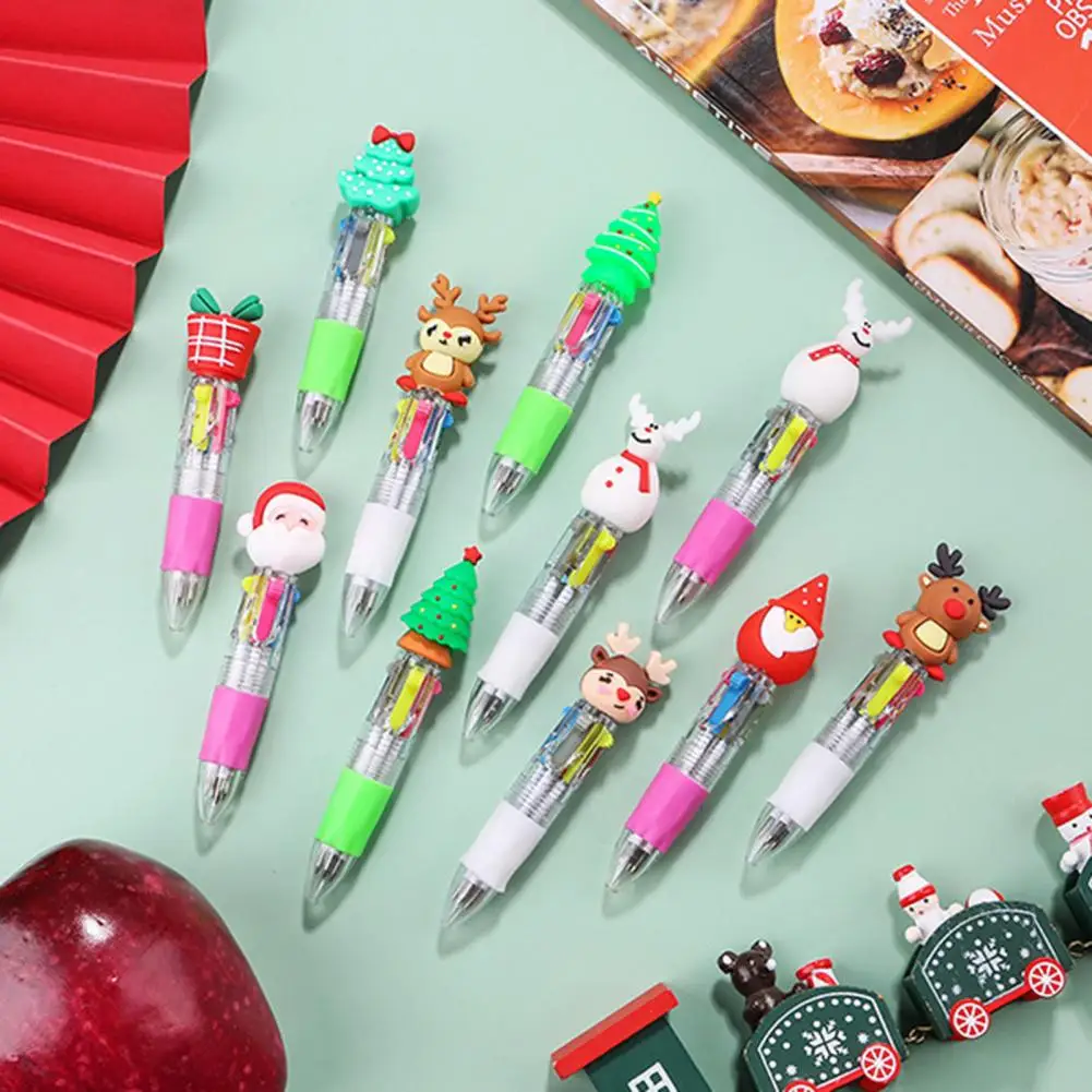 

5 шт., рождественские шариковые ручки для школы
