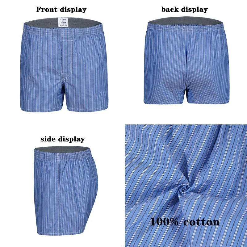 Mens Boxer Cotton Panties Underpants Male Stretch Beach Shorts Underwear Breathable Men Comfortable Boxers Free Shipping 3Pcs