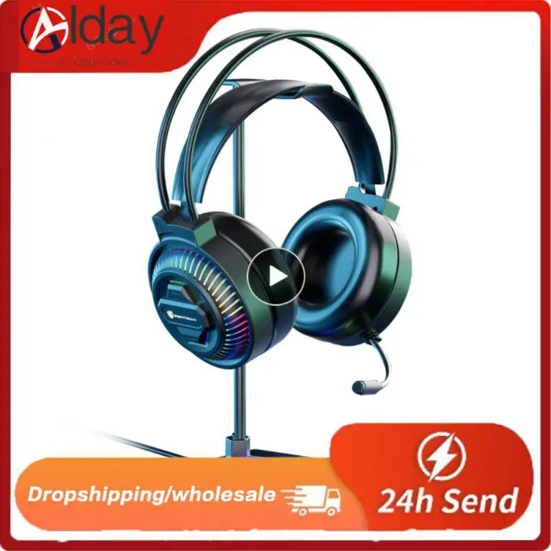 

Pc Gamer Accessories Gaming Headset Hook Aluminum Alloy Base Gamepad Hook For Ps5 Rgb Luminous Headphone Hook For Ps5