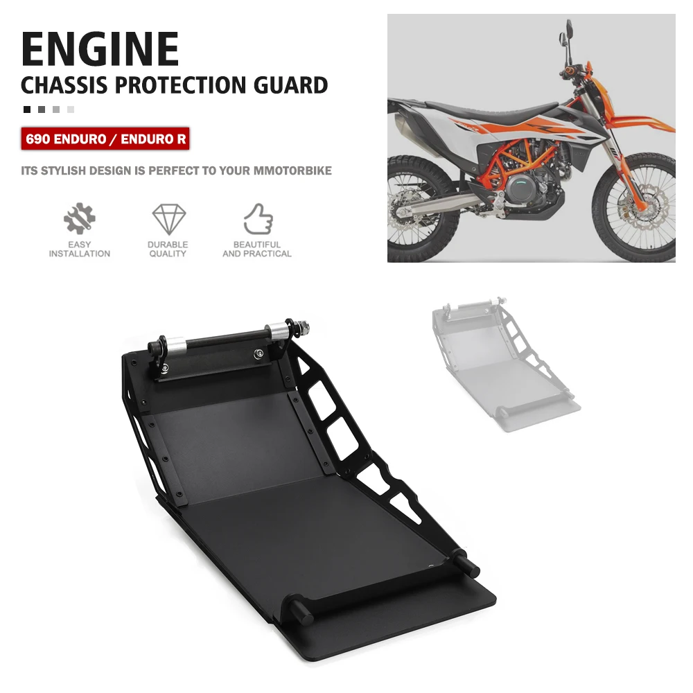 

Противоскользящая пластина для мотоцикла, спойлер для шасси двигателя, грязезащитная крышка, защита для живота для 690 Enduro / R Husqvarna 701, все годы