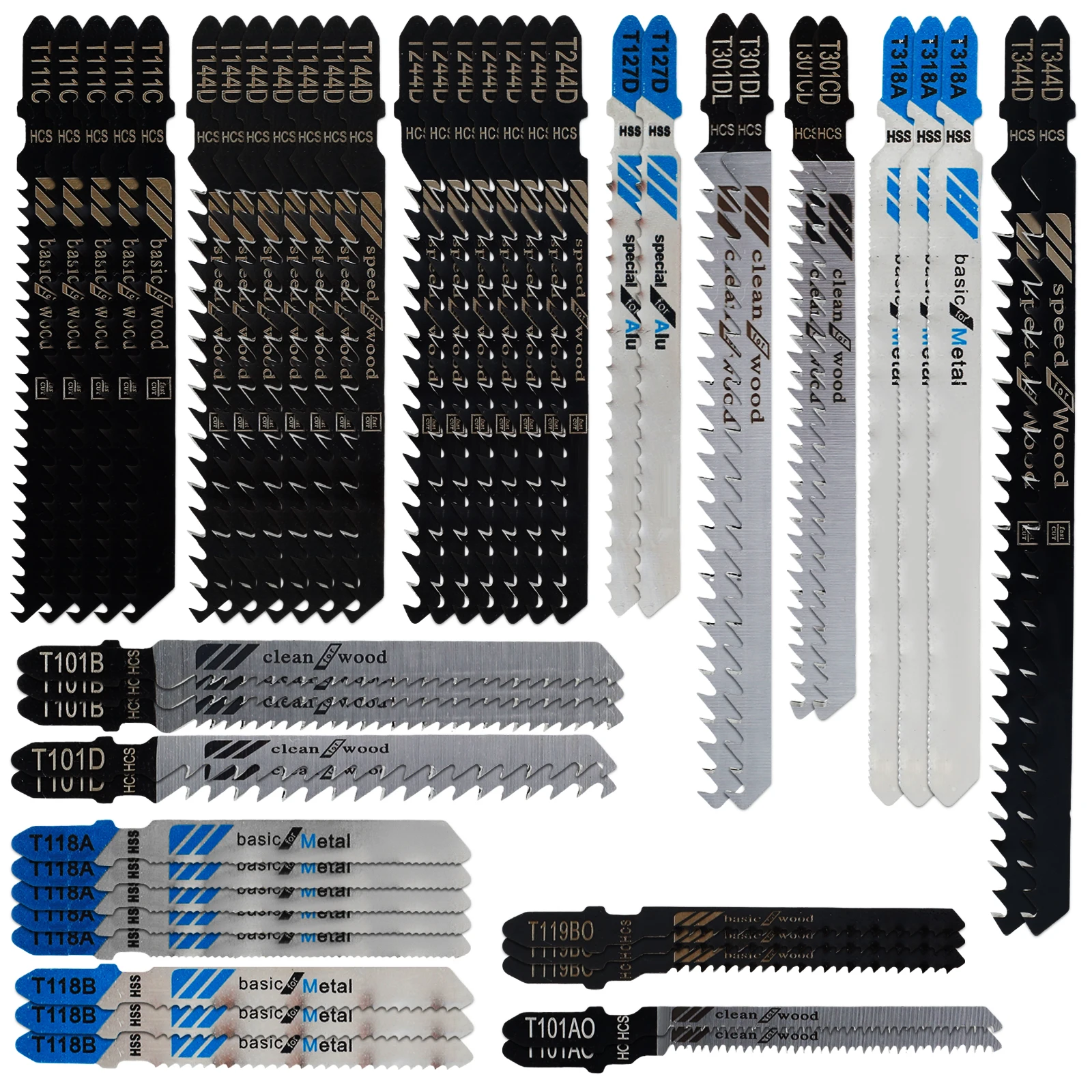 

Набор лезвий для лобзика Bosch, высокоуглеродистая сталь, 48-192 шт.