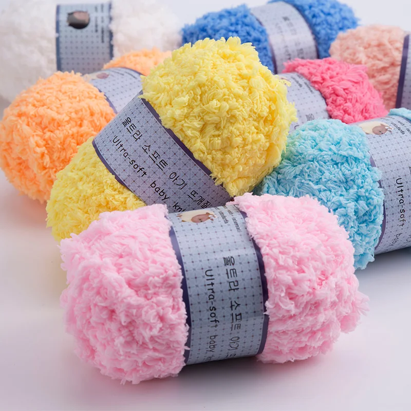 

Super Soft Smooth Chunky Acrylic Double Knitting Wool Yarn ColorfulSkein Ball Yarn For DIY Knitting Craft Baby Clothes Hat