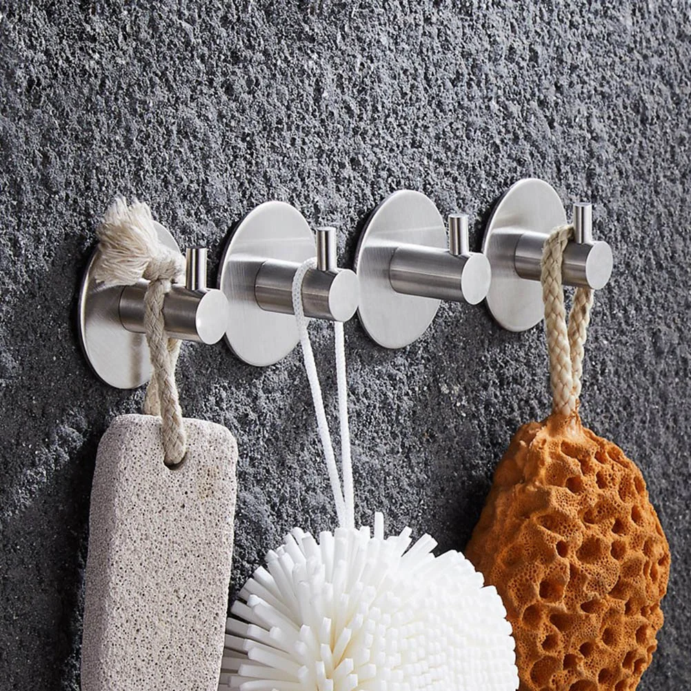 

1Pc Coat Hook Practical Stainless Steel Towel Hook for Home Hotel Apartment