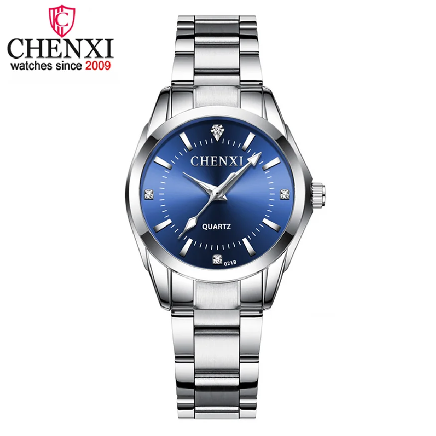 CHENXI Fashion Women Colorful Dial Reloj Mujer Concise Girl Wrist Watches Female Quartz Watches Ladies Rhinestone Clocks Watch