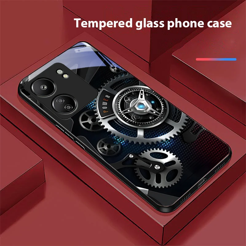 Текстурное снаряжение зеленое для Xiaomi Redmi 13C Note13 12 Pro Plus 5G Note 9 13T POCO X6 F5 F6 черный