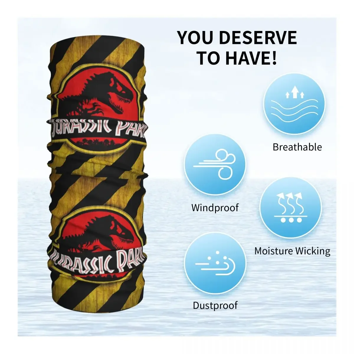 Бандана для парка Юрского периода воротник гетры ветрозащитный шарф лица