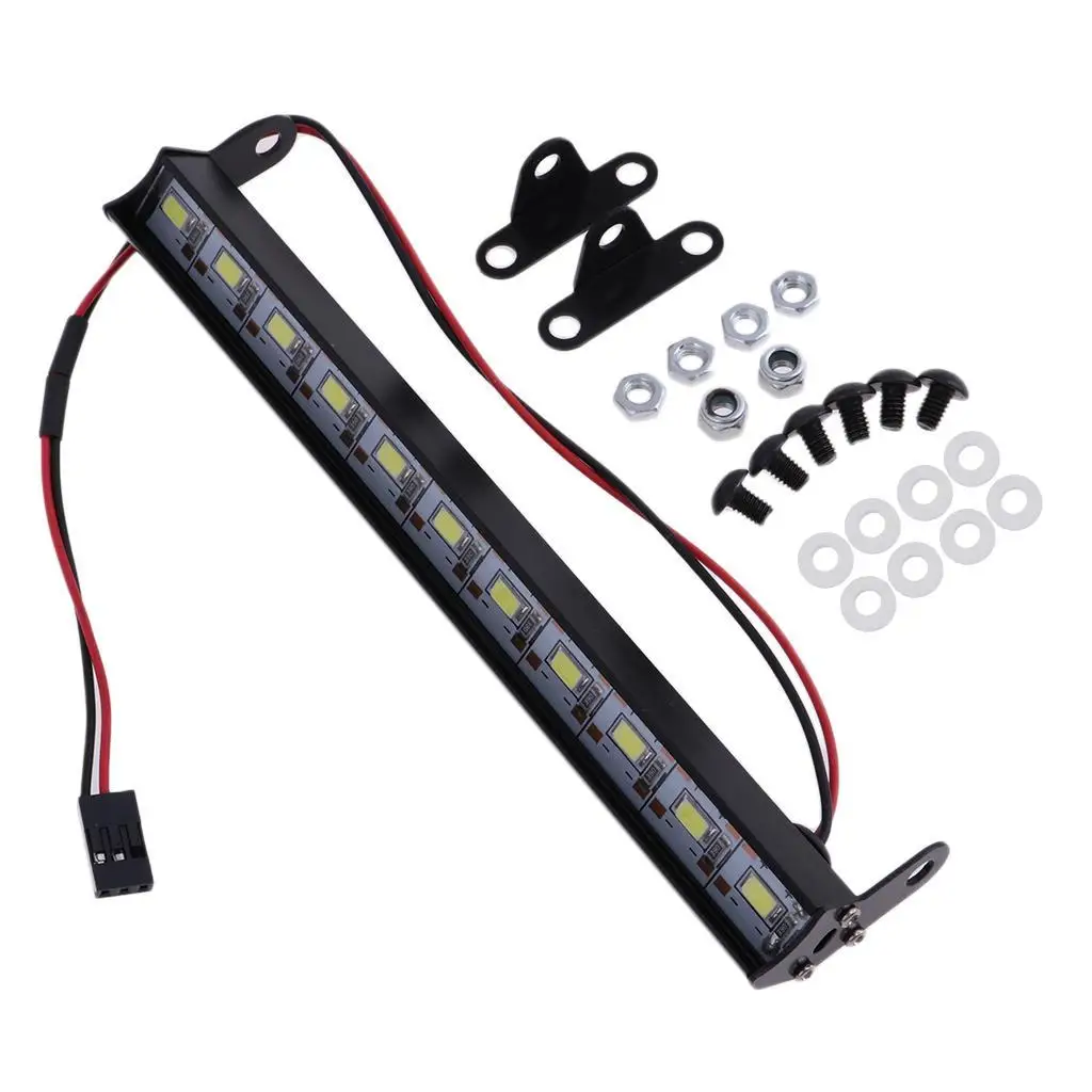 Metal Roof Lamp LED Light Bar for 1/10 RC Rock Crawler RC4WD D90 CC01 Parts |