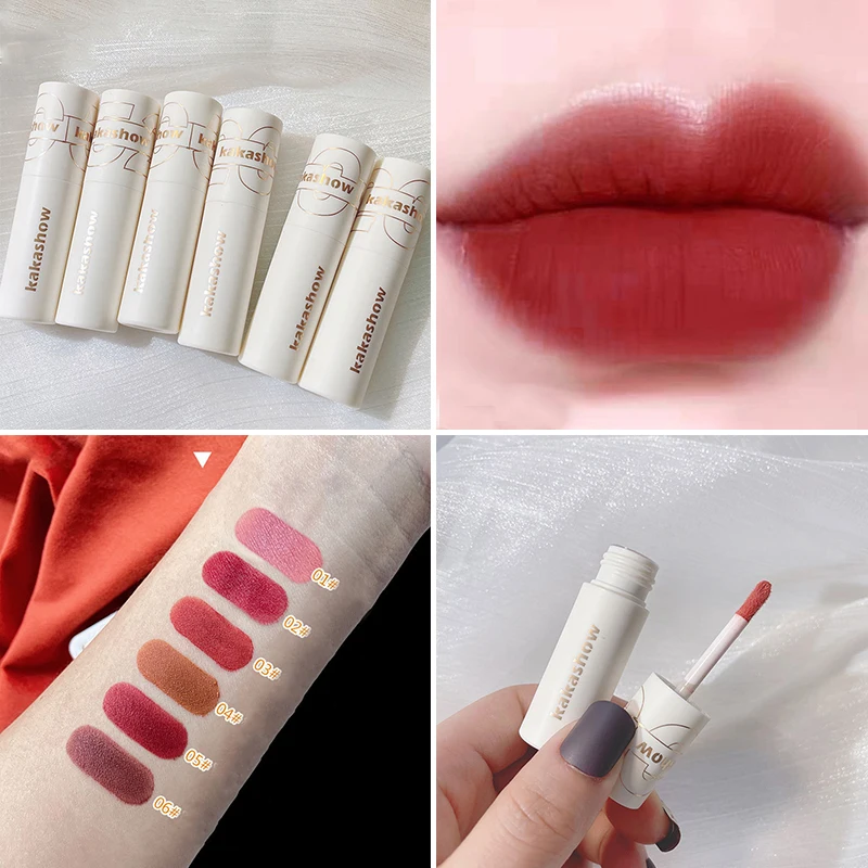 

Girl's Velvet Makeup Lip Glaze Lipstick Velvet Lip Glaze Matte Lip Glaze Velvet Matte Long Lasting Multi-colored Moisturizing