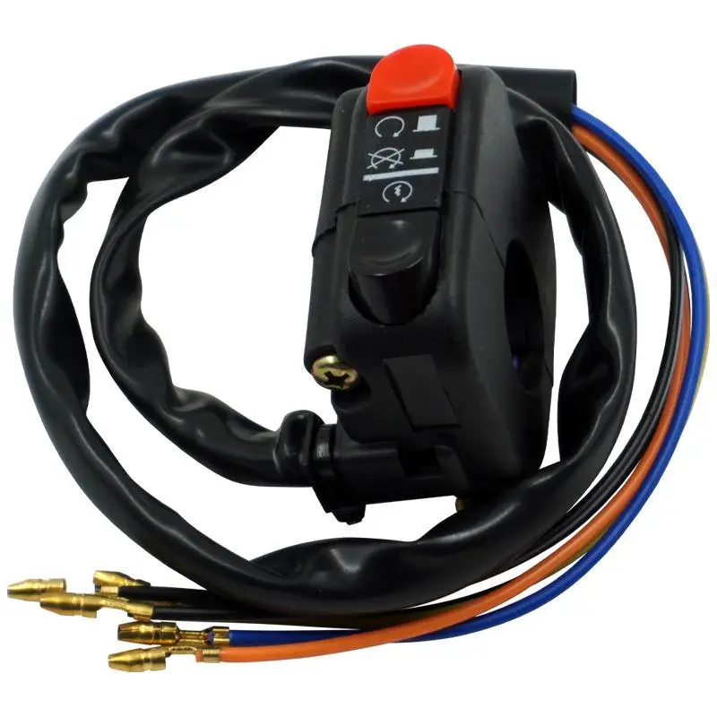 

1 шт., универсальная кнопка запуска, остановки, включения, выключения, крепление на руль мотоцикла, боковой правый переключатель, аксессуары для модификации мотоцикла ATV, часть