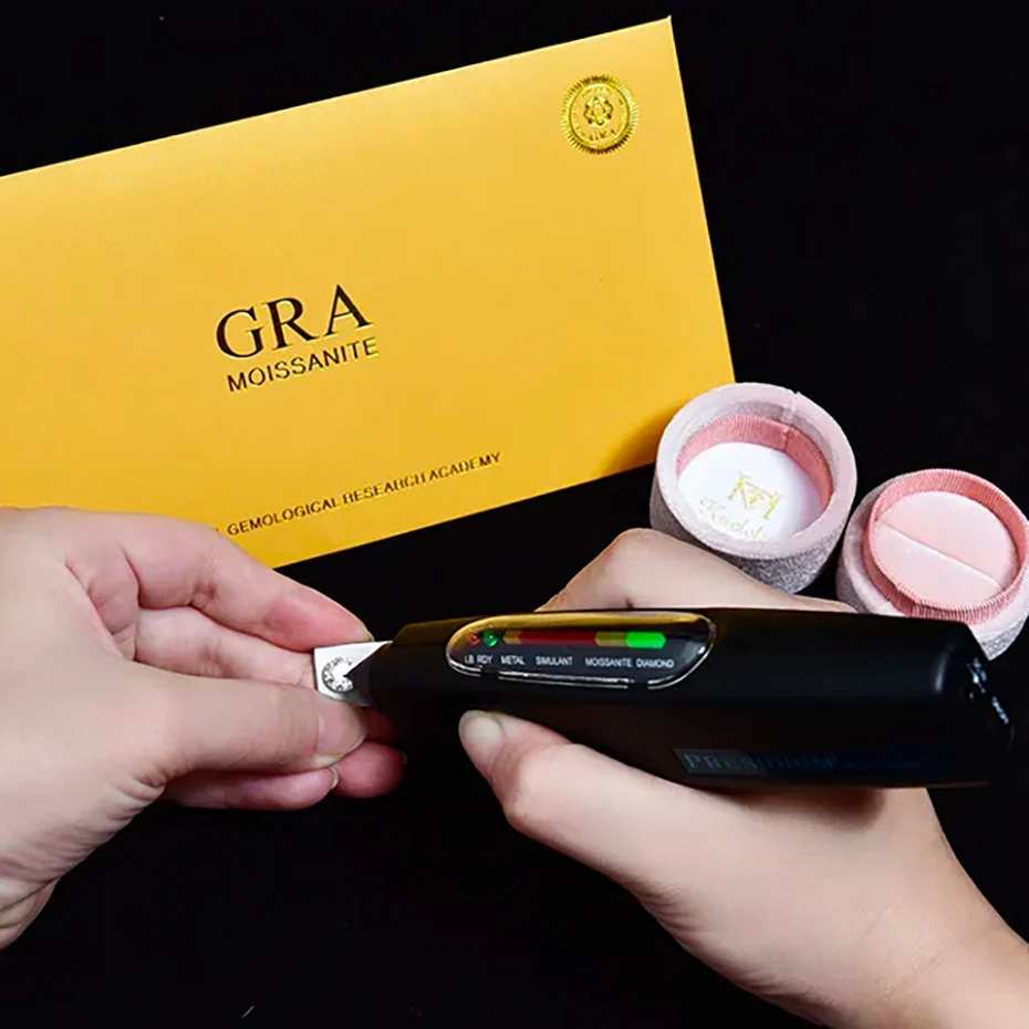 Женское кольцо-Пасьянс kuolit 1CT Moissanite однотонное кольцо из белого золота 14 к 10 с