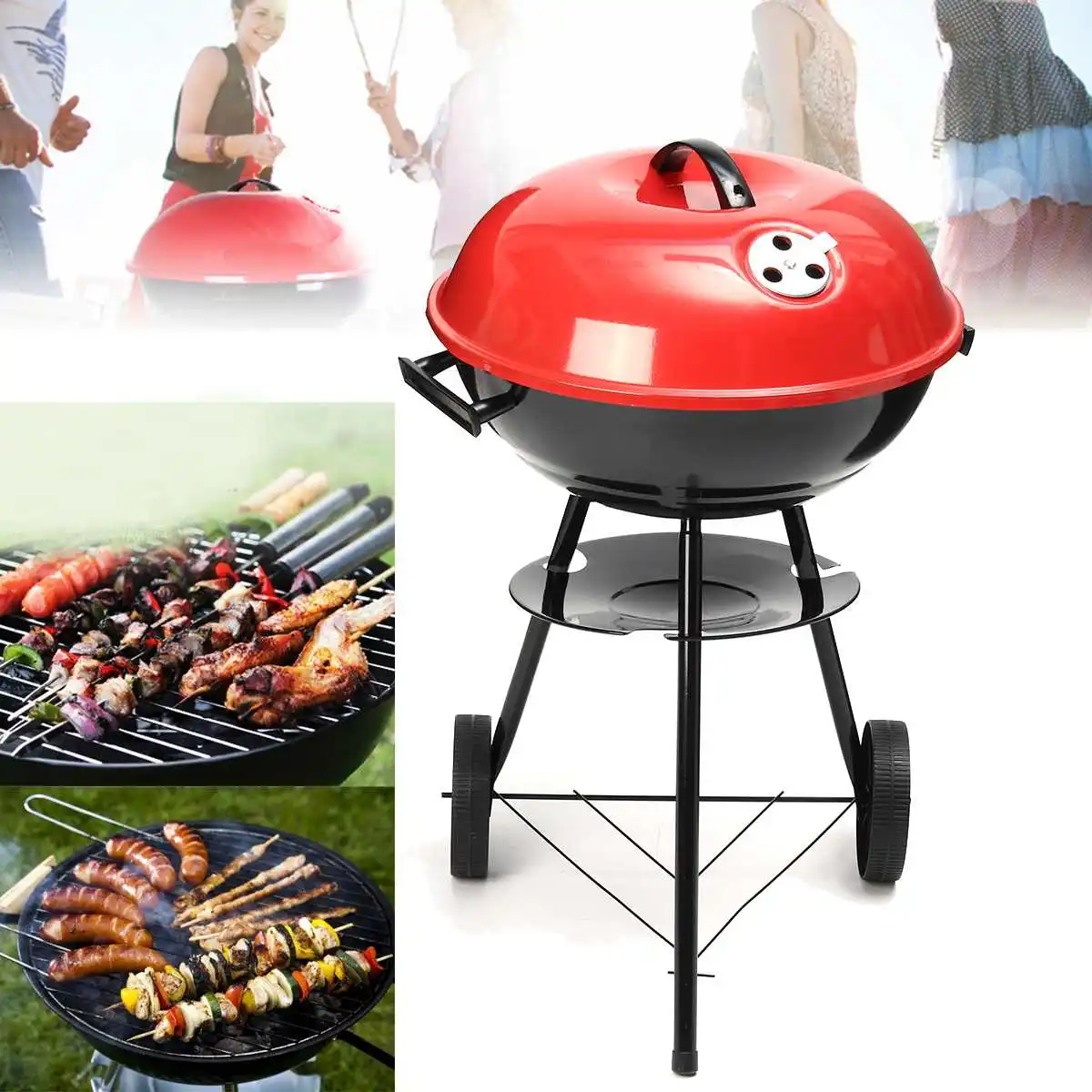 

Portable Charcoal Grill Barbecue Grill Lightweight Barbecue Smoker Grill For Outdoor Cooking Camping Home PartyParrilla Barbacoa