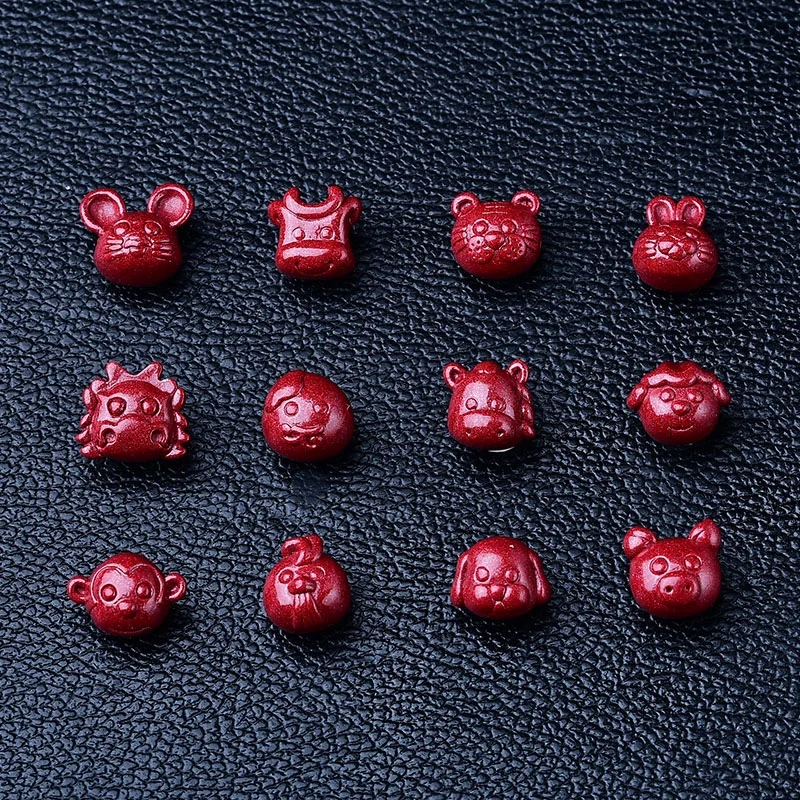 Фиолетовый золотой песок браслет из двенадцати знаков зодиака круглые бусины