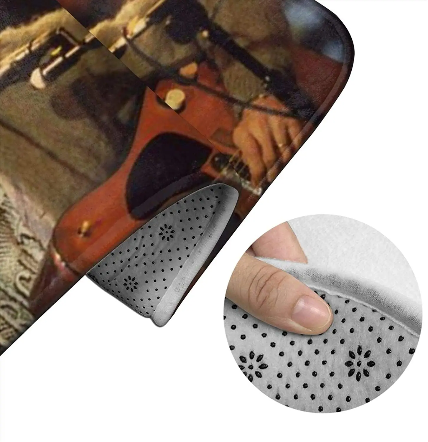 

Kurt Cobain Bathroom Mat Sets 3 Piece Set Rugs Memory Foam Mat Set Toilet Seat Cover Bath Mat Lid Cover