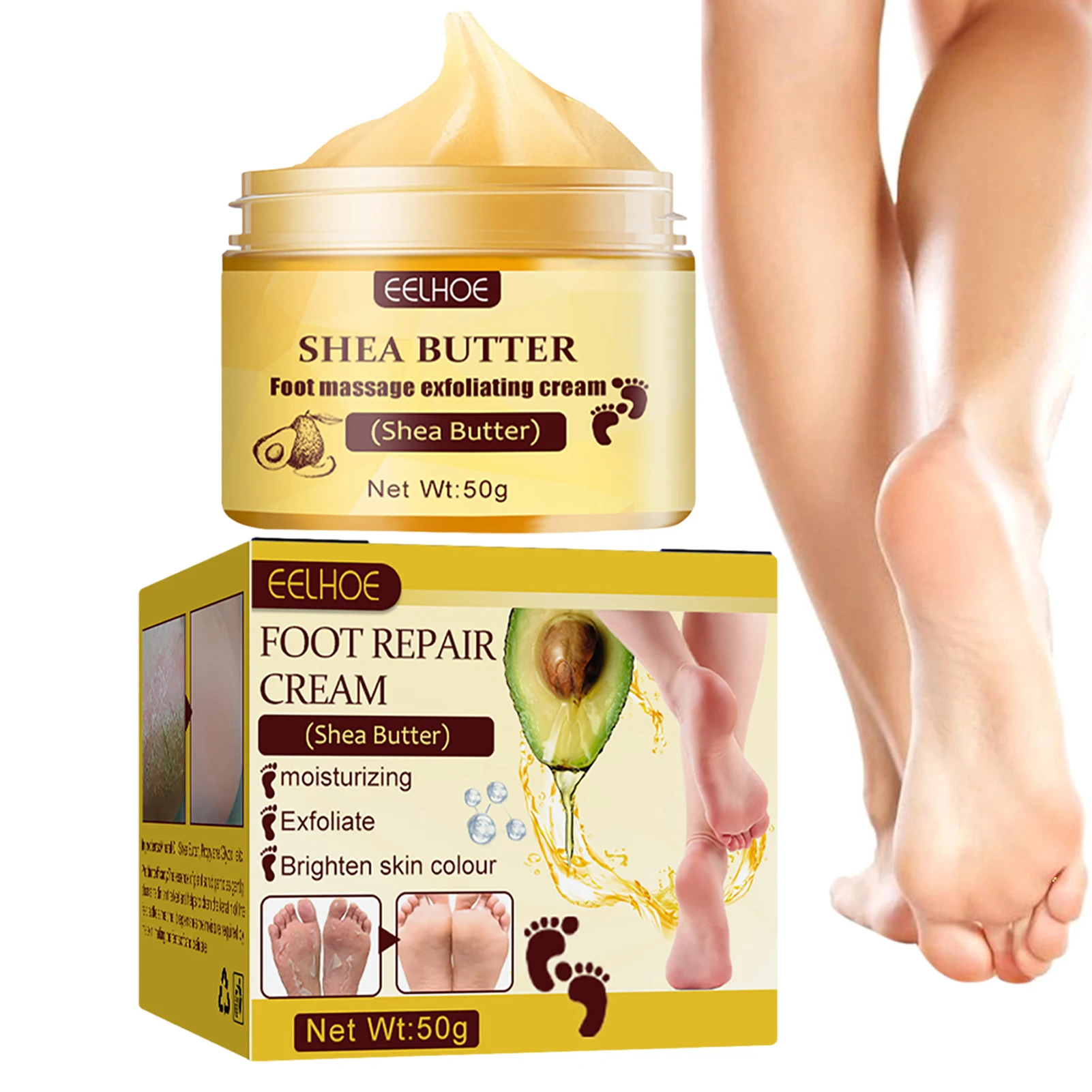 

Foot Massage Cream Intensive Foot Repair Skin Healing Moisturizer Cracked Heel Moisturizer Foot Repair Moisturizing Callus Care